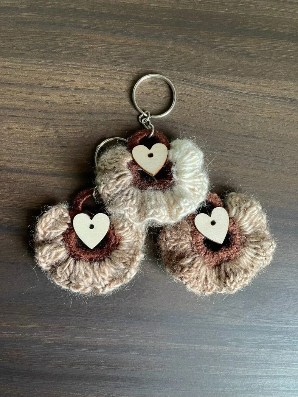 Bundle of 3 Handmade Keychains, Crochet Keychain, Crochet Backpack Charms